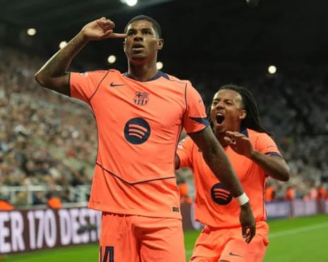Striker ruins the Magpies' major night and claims: ‘I’m evolving at the Catalan club’