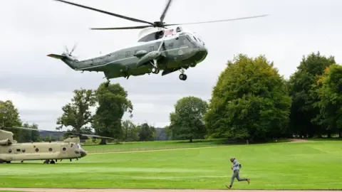 Trump Rerouted and Forced to Change Helicopters En Route to Stansted